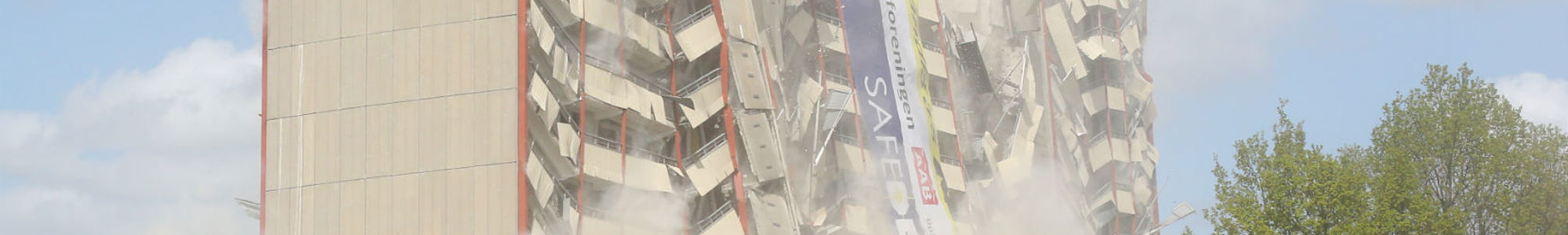 Building Block Blasting Demolition Rodovre Denmark